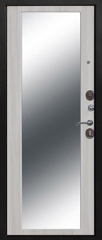 Входная дверь Гарда Серебро зеркало